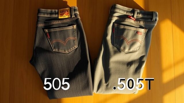 リーバイス505と505Tの違いって何？履き心地激変⁉️ あなたに合うのはどっち？