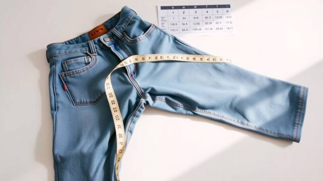 リーバイス24インチのサイズ感、実際どうなの？🔍 失敗しない選び方を身長・体型別に解説